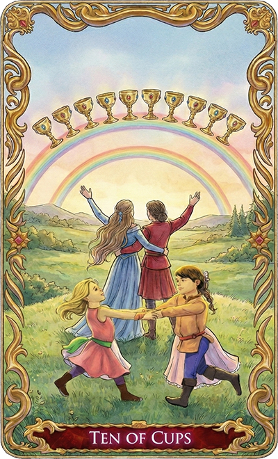 Ten of Cups, a tarot card from the Suit of Cups