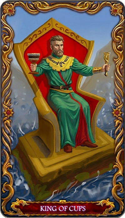 King of Cups, a tarot card from the Suit of Cups
