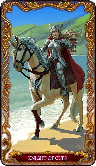 Knight of Cups, a tarot card from the Suit of Cups