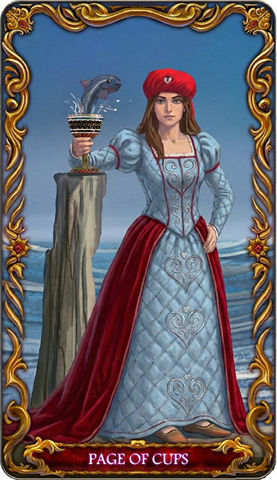 Page of Cups, a tarot card from the Suit of Cups