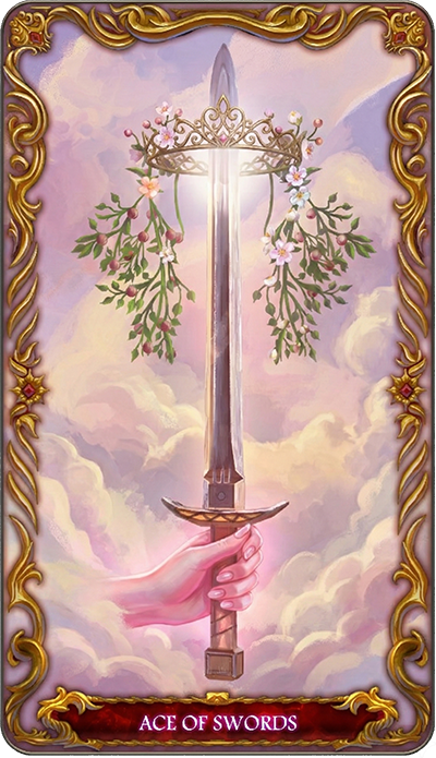 Ace of Swords, a tarot card from the Suit of Swords