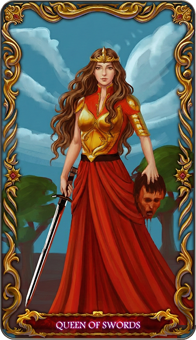 Queen of Swords, a tarot card from the Suit of Swords